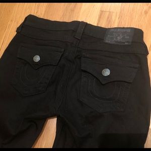 True Religion Black Full Length Jeans